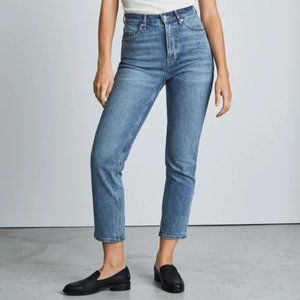 Everlane high rise straight jean